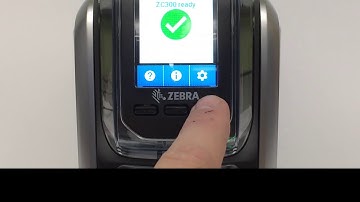 Zebra ZC300 Series Card Printer - How to Use the Printer Interface