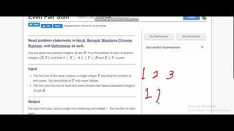 Even Pair Sum | CODECHEF DECEMBER LONG 2020 #codechefLong @codechefLong