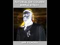 Golden Ripple Effect Tutorial 😮💨🔥