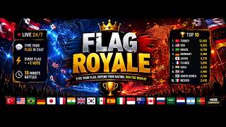 🌍 FLAG ROYALE LIVE | Live Country Battle Game  | 2026 World NATION Simulation