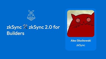 zkSync 🛠 zkSync 2.0 for Builders