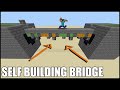 Self Building Bridge in Minecraft Bedrock