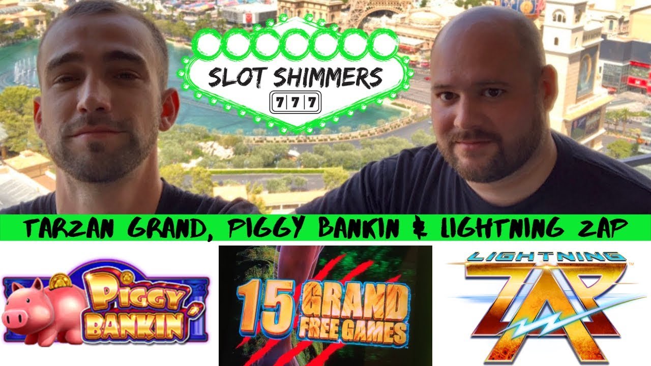 SLOT SHIMMERS TAKE ON TARZAN GRAND ‼️ LIGHTNING ZAP ⚡️ PIGGY BANKIN 🐽 SLOT WINS AND BONUSES