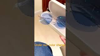 The coolest color changing glasses ever #glasses #color #fashion