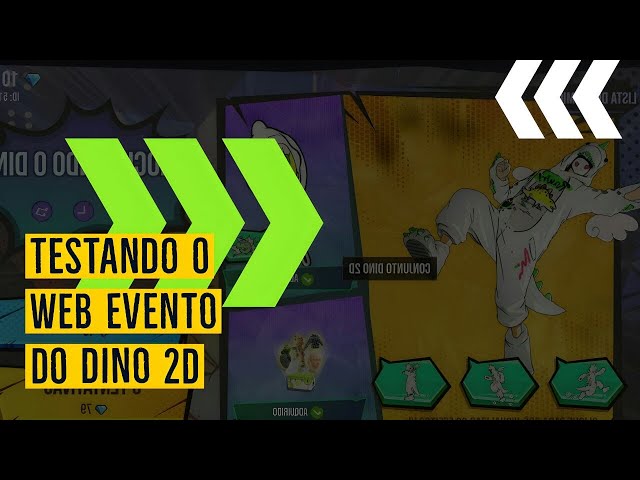 Testando o novo Web Evento - Dino 2D