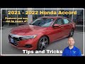 2021 Honda Accord Tips and Tricks