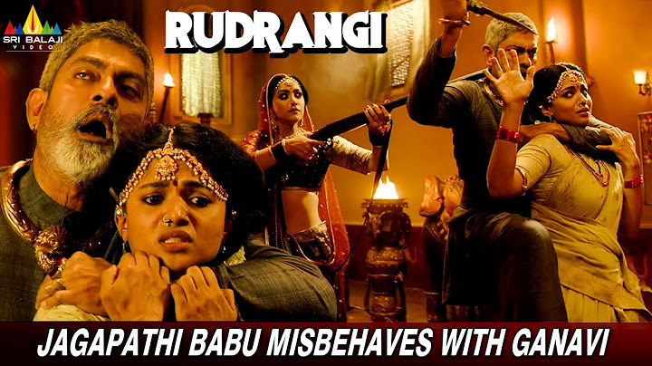 Jagapathi Babu Misbehaves with Ganavi | Rudrangi | Vimala Raman | Latest Tamil Dubbed Movie Scenes