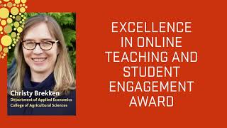 2020 OSU Ecampus Awards - Ana-Maria  M'Enesti