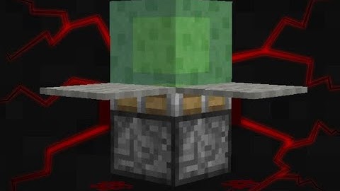 how to make a redstone slime block launcher
