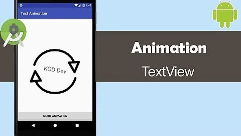 Add Animation to a TextView - Android Studio Tutorial