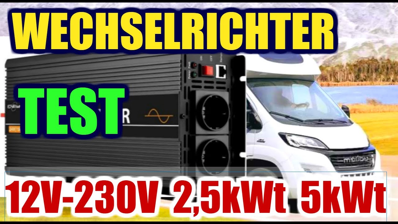 8V 8V Wechselrichter 8,8kWt Test für Wohnmobil, Wohnwagen, Solaranlage oder Balkonkraftwerk 8V 8V Wechselrichter 8,8kWt Test für Wohnmobil, Wohnwagen, Solaranlage oder Balkonkraftwerk