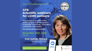 GFB SCIENTIFIC WEBINAR with Prof. Isabelle Richard | 25th November 2022