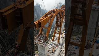 🏗️ Timelapse | MagLev Bridge | Cor-Ten Steel #timelapse #buildingconstruction #veo3shorts