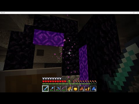 broken and duplicated portal after ghast blew it up