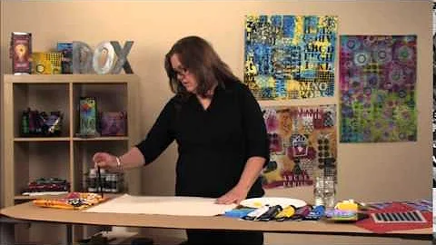 Acrylic Techniques in Mixed Media by Roxanne Padgett
