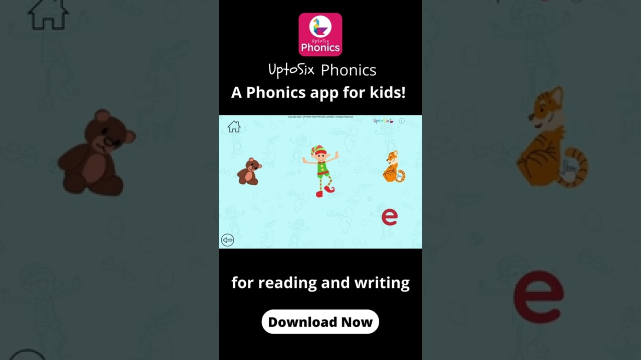 UptoSix Phonics App |A Phonics App for Kids | Learn to Read with Phonics