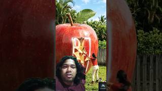 Turning a Giant Apple into a Luxury house 🏠 #trending