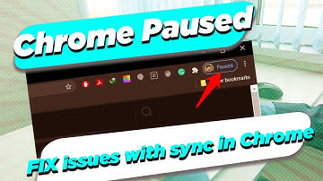 How To Fix issues with sync in Chrome | Chrome Paused Fix