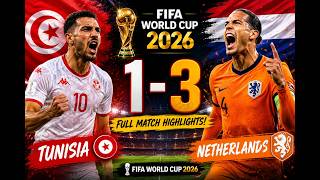 Tunisia 1-3 Netherlands  | 🇳🇱 ORANJE MARCHES ON! 🇳🇱 🆚 🇹🇳 | Fifa World Cup 2026