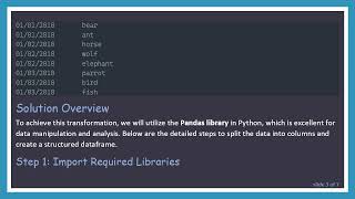 How to Split TXT Data Into Columns Using Python