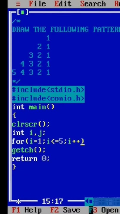 Pattern Program in C Programming - YouTube