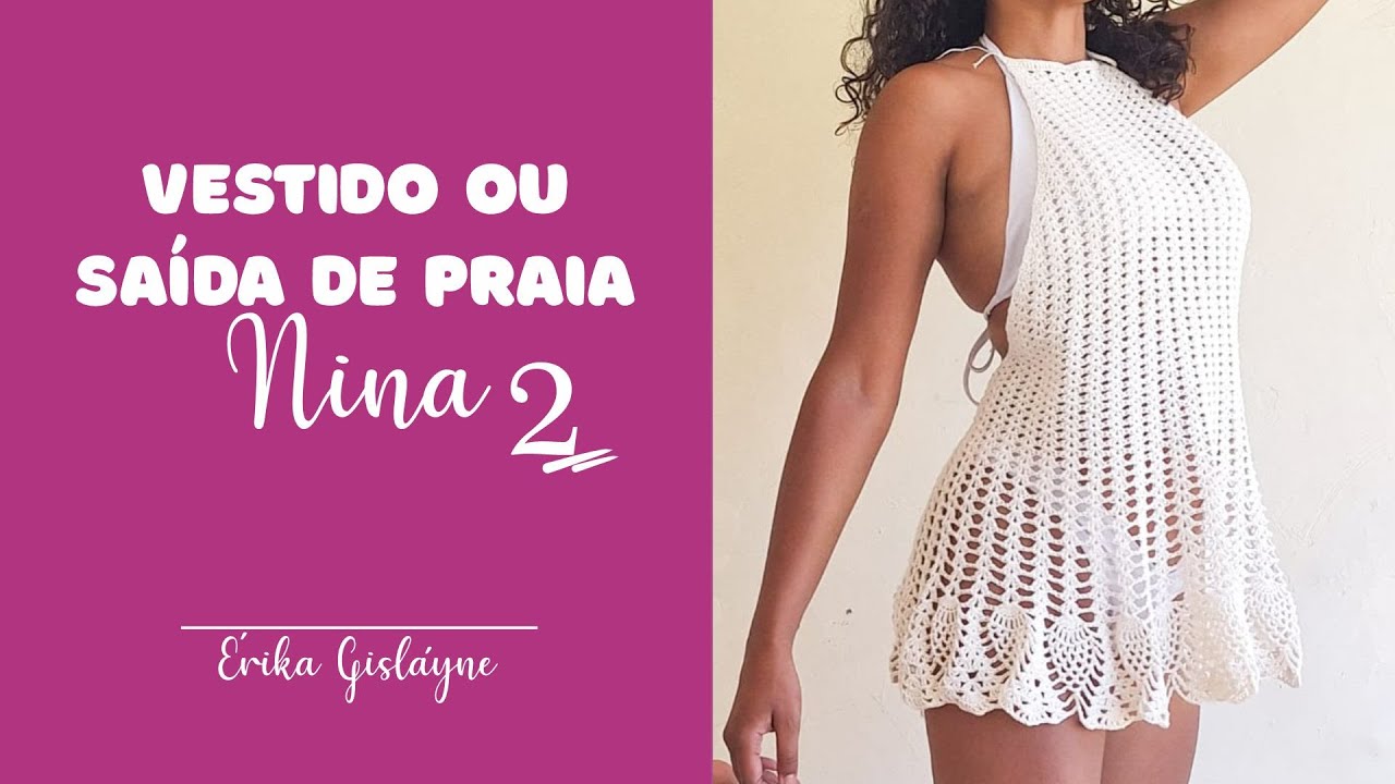 Vestido ou Saída de Praia em Crochê Lindo e FÁCIL • parte 2