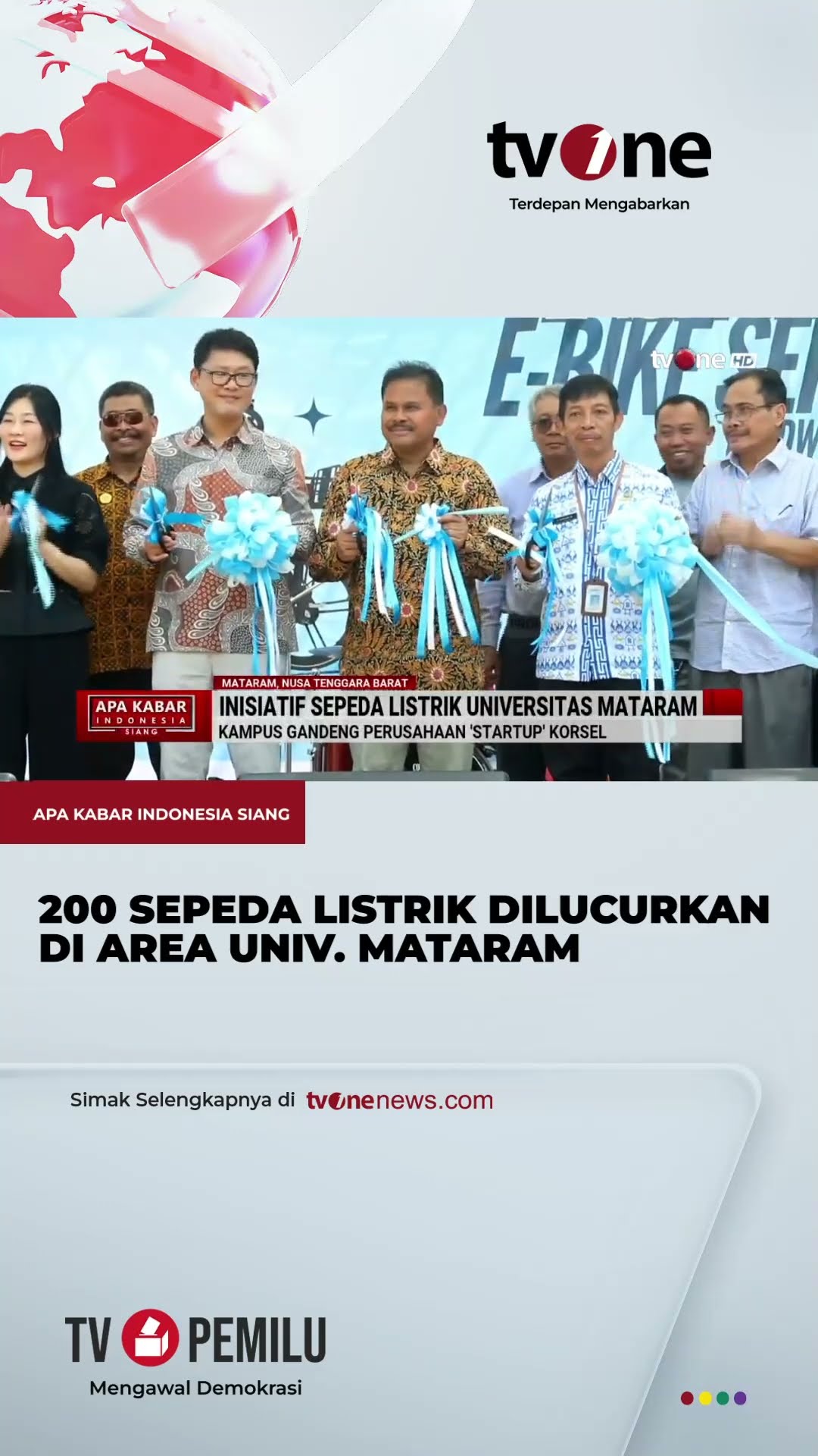 Gandeng Startup asal Korsel, Universitas Mataram Berinovasi Wujudkan Kampus Bebas Polusi | tvOne