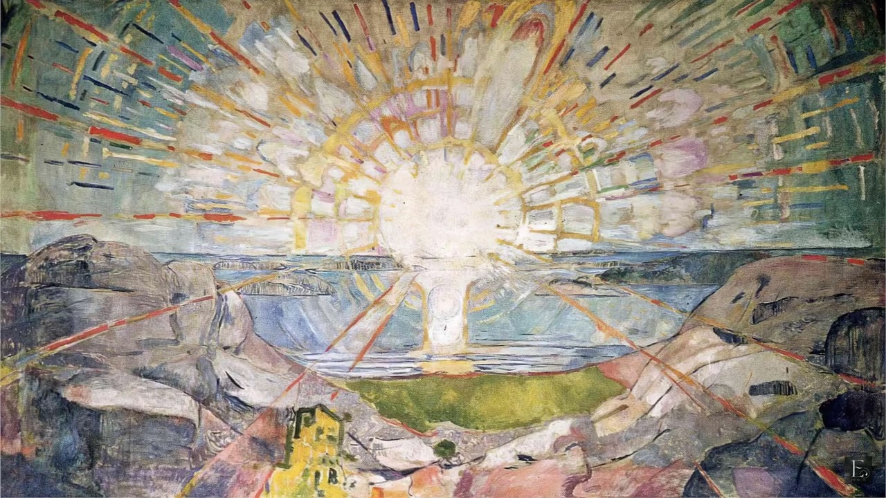 Edvard Munch - The Sun - 2 Hour Screensaver