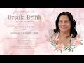 BROADCAST - REQUIEM MASS OF URSULA BRINK - SATURDAY, 2 MAY 2026 @ 10H00