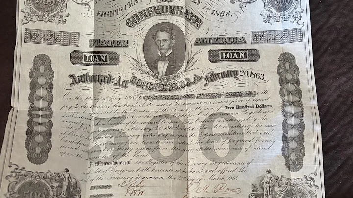 $500 CSA Bond 1863