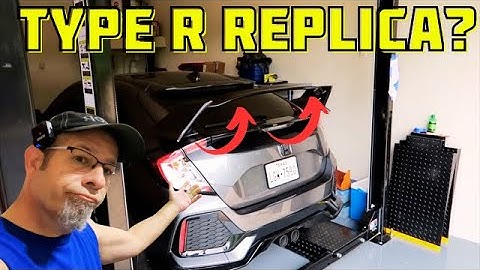 Type R Wing Install On The Honda Civic Hatch