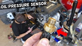 OIL PRESSURE SENSOR SWITCH LOCATION REPLACEMENT JEEP CHEROKEE COMPASS  RENEGADE  - YouTube