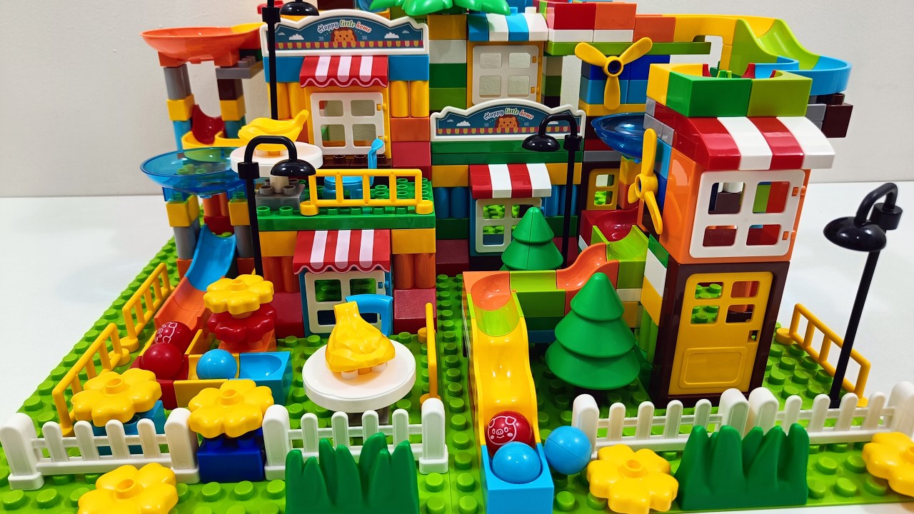 🏡 City Marble Run Adventure – Crazy Speed Slides & Spinning Fun!