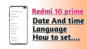 Redmi 10 Prime Date And time & language How to set