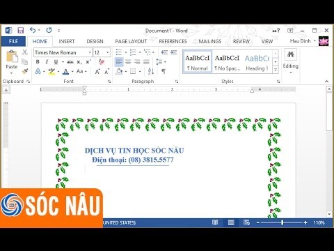 Video: Cách Tạo đường Viền đẹp Trong Word