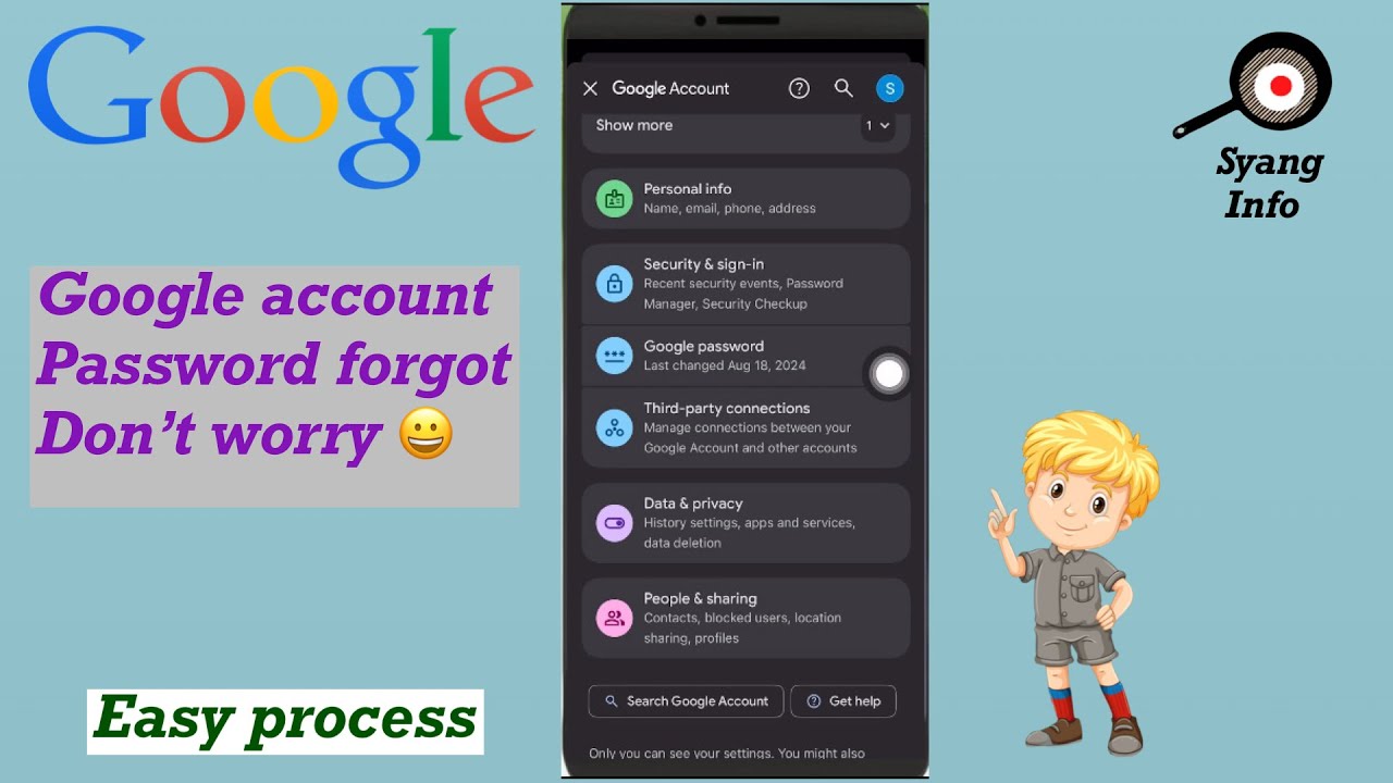 How to reset your Google account password | easy process - YouTube