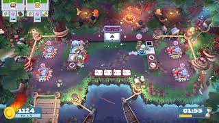 Overcooked 2 [World Record] Campfire Cook Off 2-3 - 2 players - Score: 2524