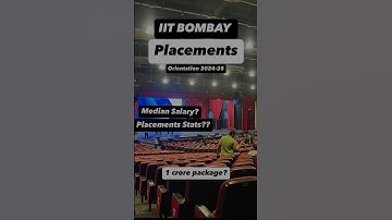 IIT Bombay Placements | Orientation 2024-25 | #iitbombay #placement #jee #motivation #iit #shorts