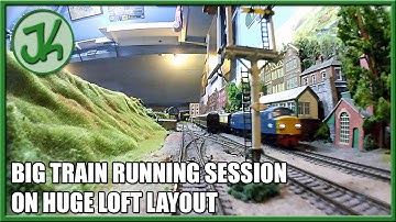 Big Train Running Session on Huge Loft Layout (January 2021)