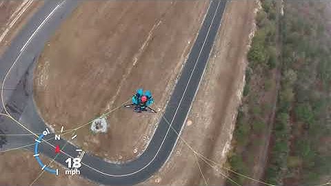 100% Absolutely RAW Paramotor flight footage from December 7, GoPro under the wing. 