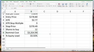Episode 8: How to Size Positions Using ATR in a Spreadsheet