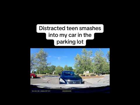 POV : Teen Crashes Into You In Parking Lot 😩 #carcrash #police