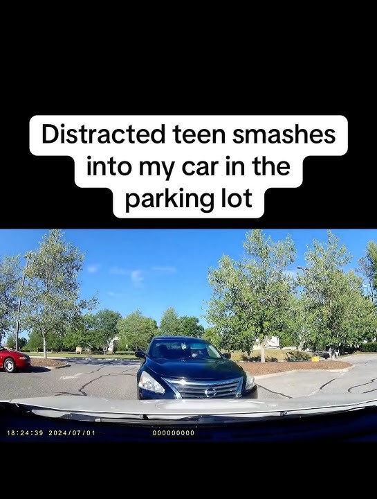 POV : Teen Crashes Into You In Parking Lot 😩 #carcrash #police