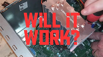 installing massive LED 120mm CPU Cooler in Dell Inspiron 3670 and I7-9700 / GTX 1650 3671