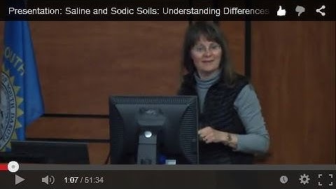 Presentation: Saline and Sodic Soils: Understanding Differences and Management Solutions