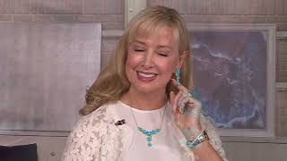 Dallas Prince Sleeping Beauty Flower Earrings or Necklace, Sterling Silver on QVC