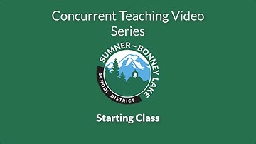 Concurrent Teaching Part 4 Starting Class
