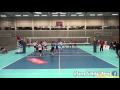 This volleyball referee almost swallowed his whistle