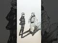Gojo Satoru & Ryomen Sukuna Speed Drawing #shorts #anime #drawing #jujutsukaisen #gojo #sukuna