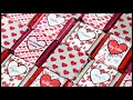 Valentine's Day Chocolates with Colored Foil & Wrappers
